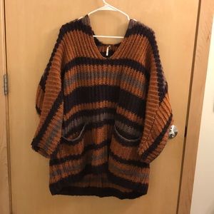 Oversized Free People Sweater with Front Pockets
